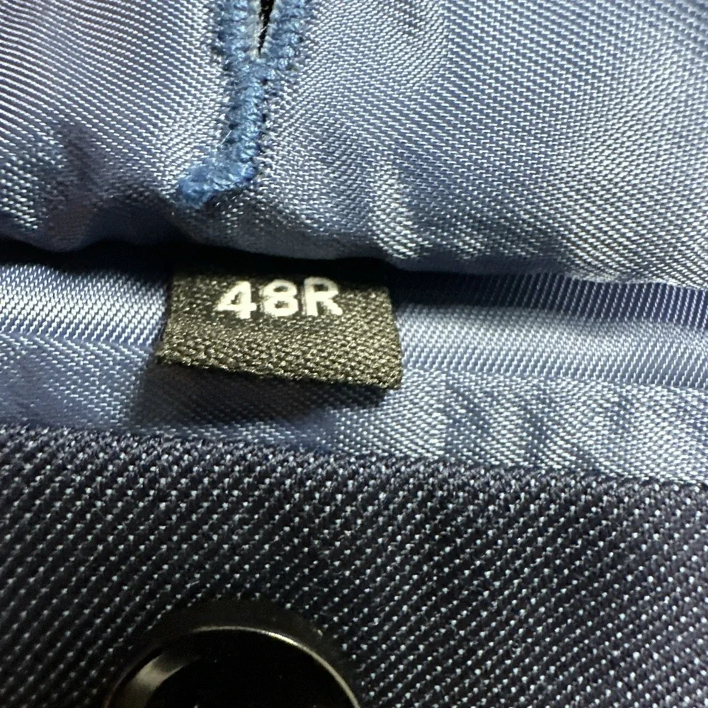 The Blk Tux Tollegno 1900 Blazer Men 48R Navy Blue Italian Merino Wool